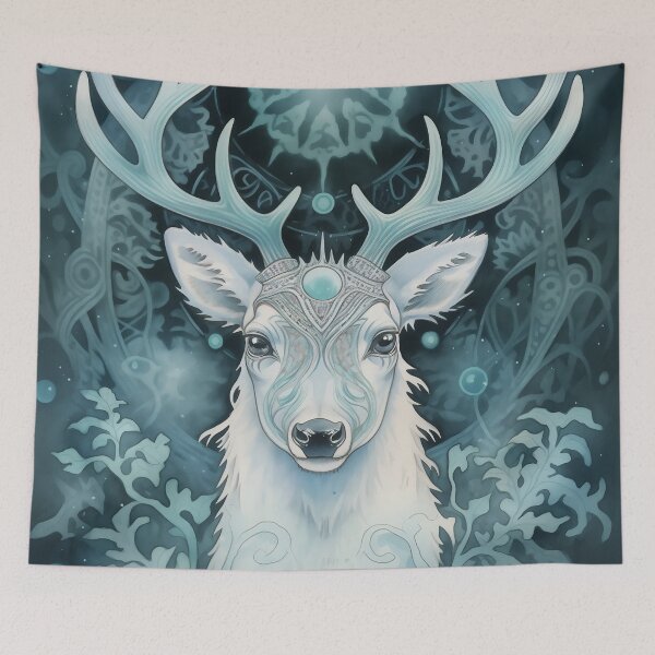 Item preview, Mystical Frost Stag designed and sold by kaileena-ai.