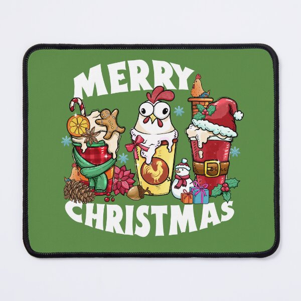 Item preview, Merry Christmas Chicken Cups designed and sold by pinkwinkpop.
