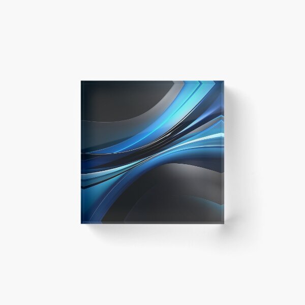 Item preview, Black, Blue, Silver - Modern Background - Digital Art designed and sold by SnoopyTF.