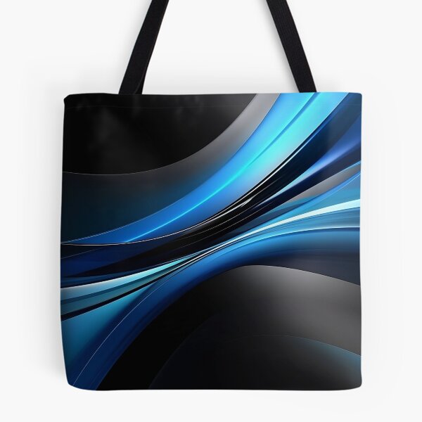 Item preview, Black, Blue, Silver - Modern Background - Digital Art designed and sold by SnoopyTF.