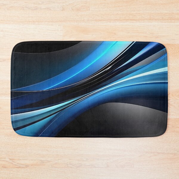 Item preview, Black, Blue, Silver - Modern Background - Digital Art designed and sold by SnoopyTF.