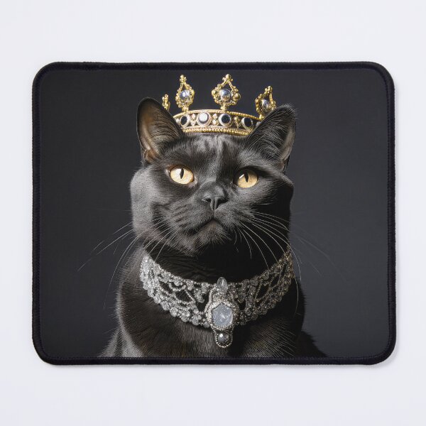 Item preview, Black Cat with Crown 01 designed and sold by Elisabeth Lucas.
