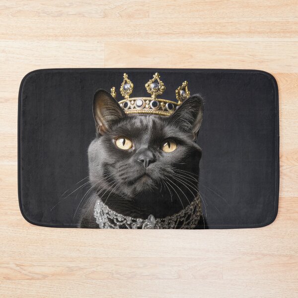 Item preview, Black Cat with Crown 01 designed and sold by Elisabeth Lucas.