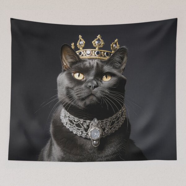 Item preview, Black Cat with Crown 01 designed and sold by Elisabeth Lucas.