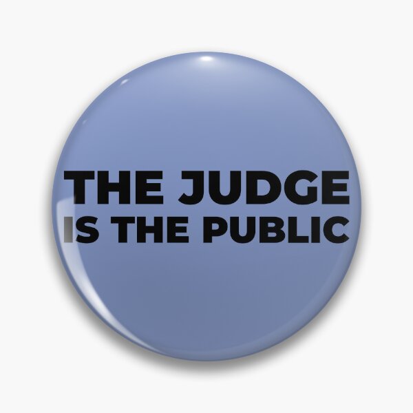 Item preview, The Judge is the Public 3 (black) designed and sold by muskitt.