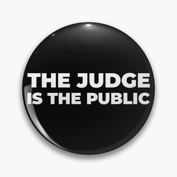 Item preview, The Judge is the Public 3 (white) designed and sold by muskitt.