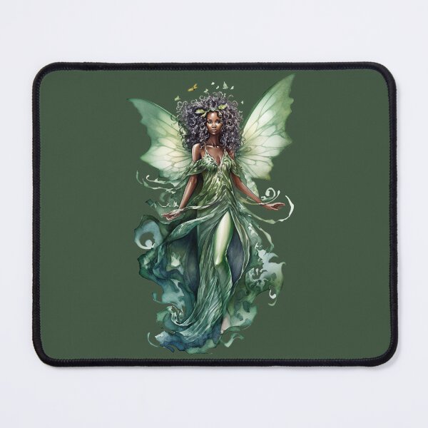 Item preview, Black Fairy In Green designed and sold by FlutterbyFairy.