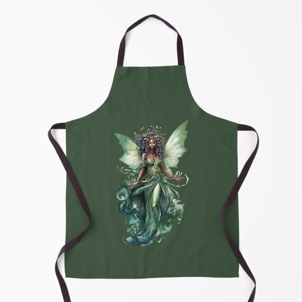Item preview, Black Fairy In Green designed and sold by FlutterbyFairy.