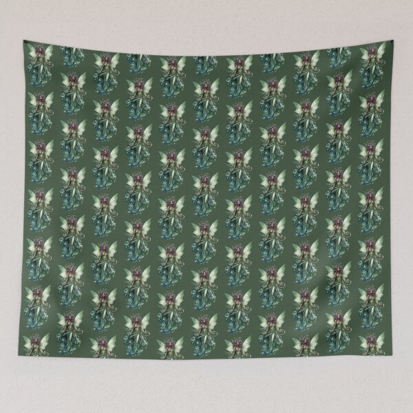 Item preview, Black Fairy In Green designed and sold by FlutterbyFairy.