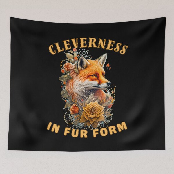 Artikelvorschau, Klugheit in Pelzform. Fuchsspruch entworfen und verkauft von FoxVibes.