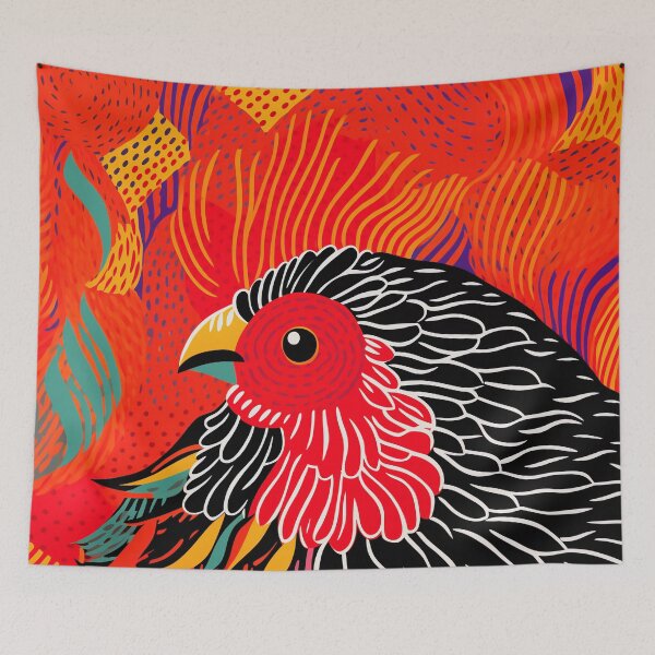 Item preview, Red Chicken Rooster designed and sold by EnchantArtCo.
