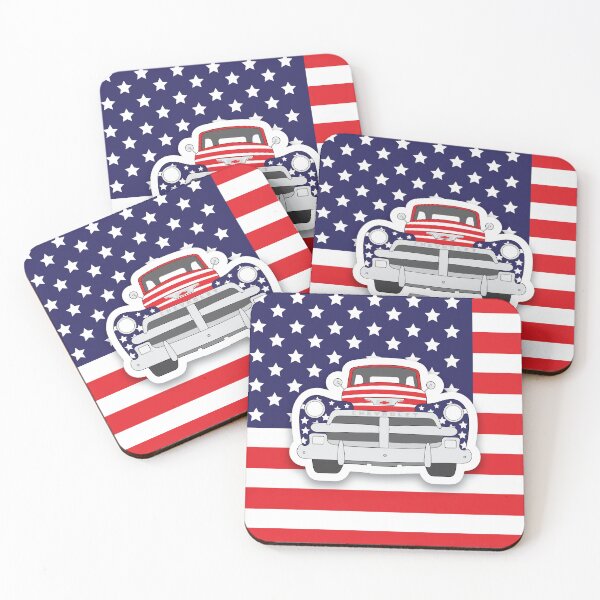 Item preview, Chevy 3100 pickup flag of the United States of America USA designed and sold by Bram Donker.