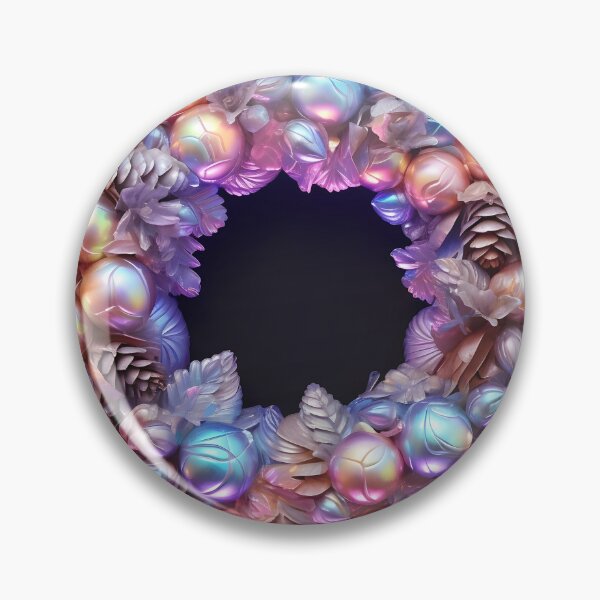 Item preview, colorida corona navideña iridiscente designed and sold by dcrc.