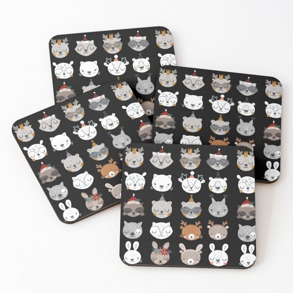 Item preview, Cute Christmas Animals Set - Christmas Dream designed and sold by patternjp.