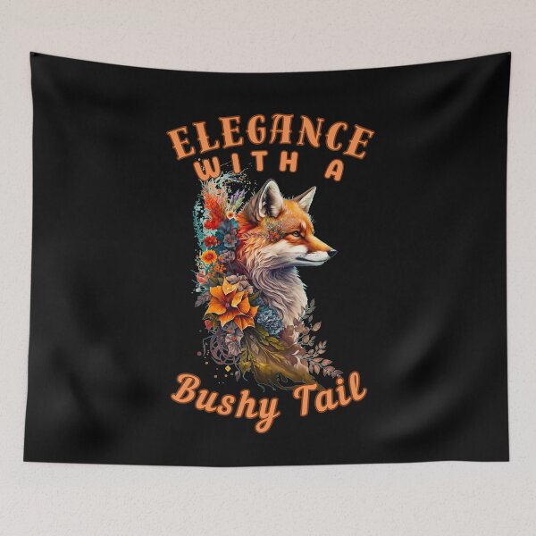 Item preview, Elegance With A Bushy Tail. fox watercolor designed and sold by FoxVibes.