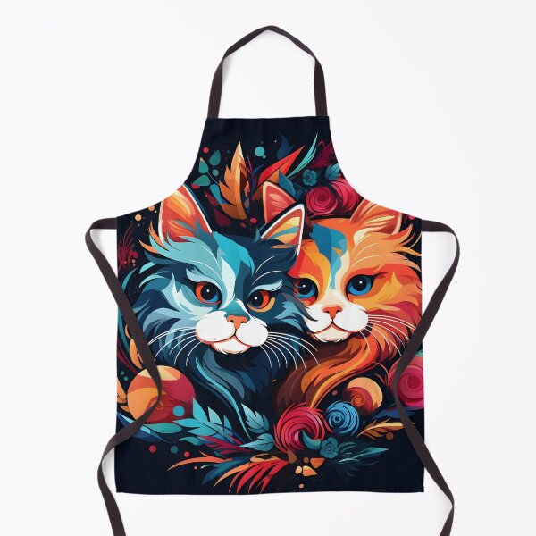 Item preview, Colorful Holiday Christmas cats designed and sold by dcrc.