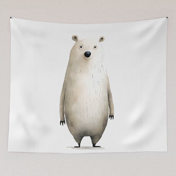 Item preview, Frosty Fluff - Charming Polar Bear designed and sold by ColorConsole.