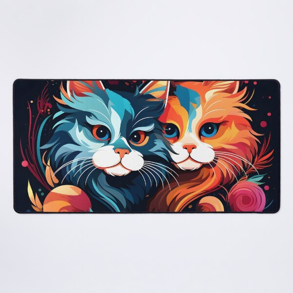 Item preview, Colorful Holiday Christmas cats designed and sold by dcrc.