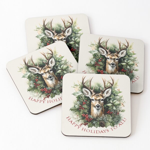 Item preview, Happy Holidays to All! (buck) designed and sold by Lisa Weber.