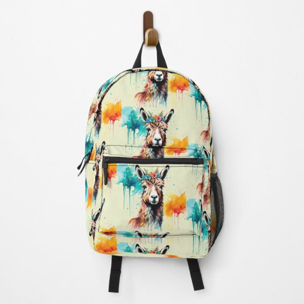 Item preview, llama vivid colors fine art designed and sold by Niktarka.