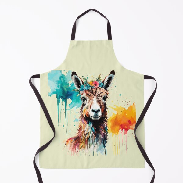 Item preview, llama vivid colors fine art designed and sold by Niktarka.