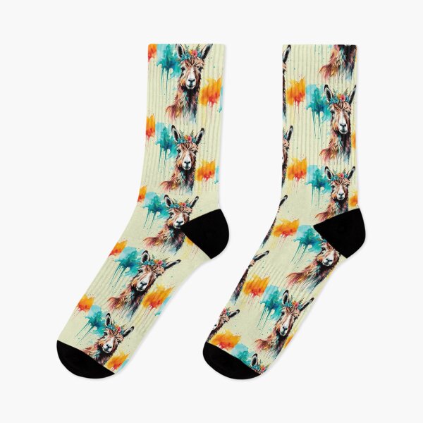 Item preview, llama vivid colors fine art designed and sold by Niktarka.
