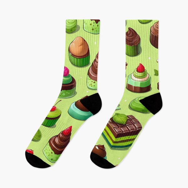 Item preview, Sweet Symphony: Colorful Dessert Medley on Green designed and sold by adorable-flavor.