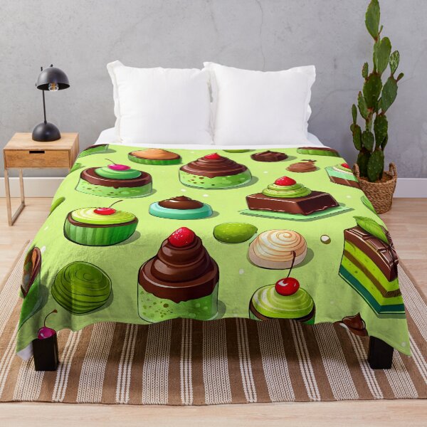 Item preview, Sweet Symphony: Colorful Dessert Medley on Green designed and sold by adorable-flavor.