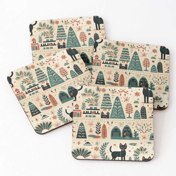 Item preview, Minimalist Cat Christmas designed and sold by ShiningInDark.
