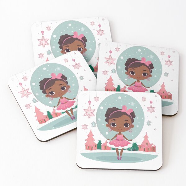 Item preview, Sugar plum ballerina, with snowflakes  designed and sold by Noodlebaby.
