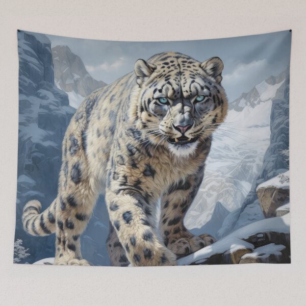 Item preview, Wild Snow Leopard designed and sold by Elisabeth Lucas.