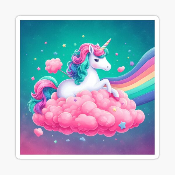 Item preview, Cotton candy unicorn  designed and sold by Angelnicholle.