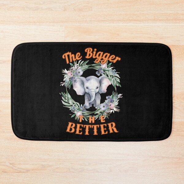 Item preview, The Bigger, The Better. elephant portrait designed and sold by ElephantVibes.
