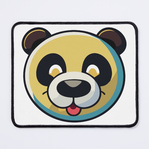 Item preview, cute panda face designed and sold by nujumsoft.
