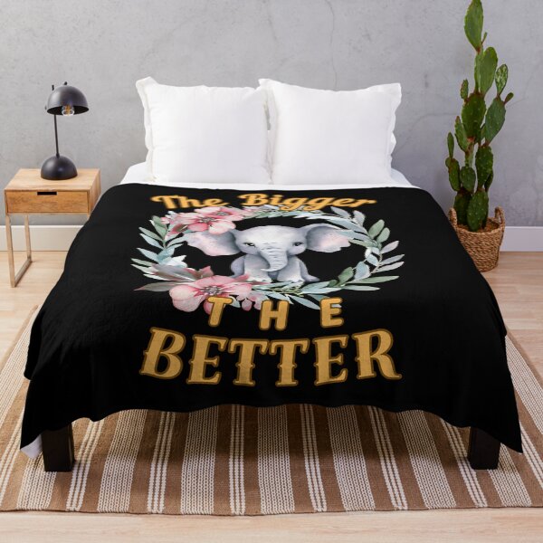 Item preview, The Bigger, The Better. watercolor elephant designed and sold by ElephantVibes.