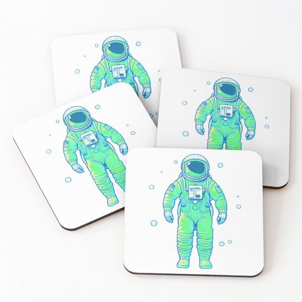 Item preview, Astronaut green glow designed and sold by Noodlebaby.
