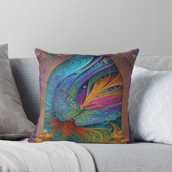 Item preview, Butterfly Art Nouveau Painting designed and sold by druidwolfart.