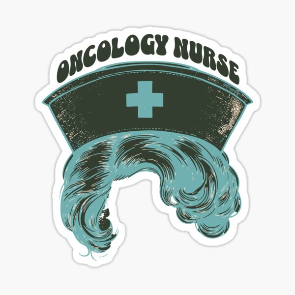 The Retro Nurse Hat Sticker