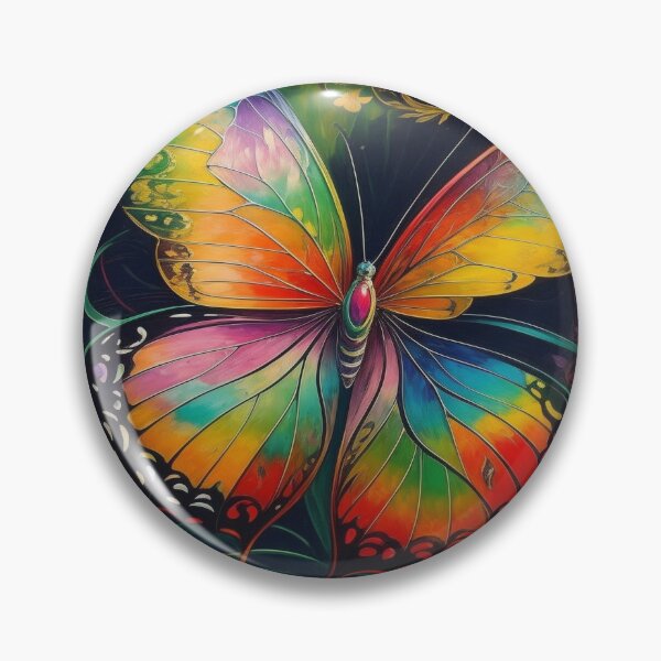 Item preview, Butterfly Art Nouveau Painting designed and sold by druidwolfart.