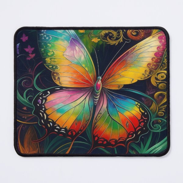 Item preview, Butterfly Art Nouveau Painting designed and sold by druidwolfart.