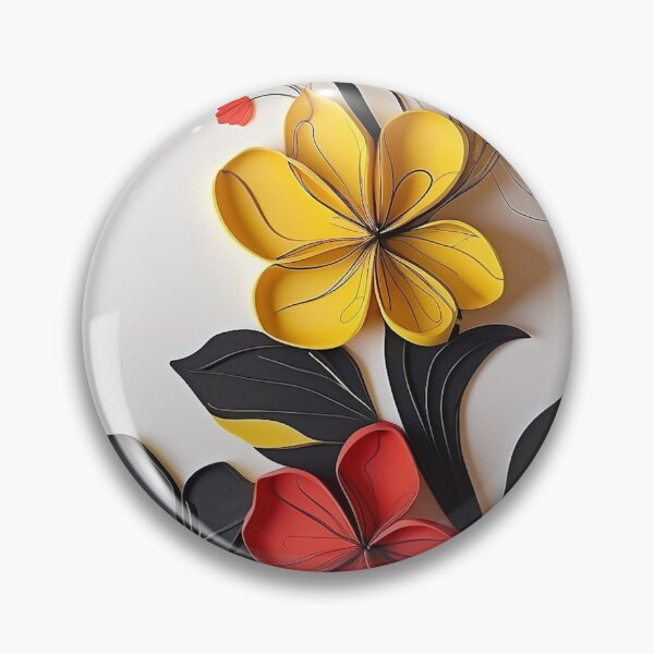 Item preview, Vibrant Petals: Red, Yellow, and Black Floral Symphony designed and sold by ReplyGirl.