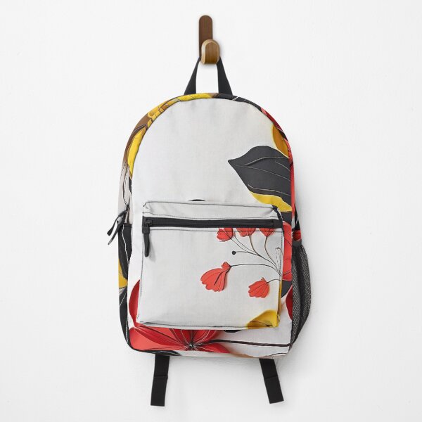 Item preview, Vibrant Petals: Red, Yellow, and Black Floral Symphony designed and sold by ReplyGirl.