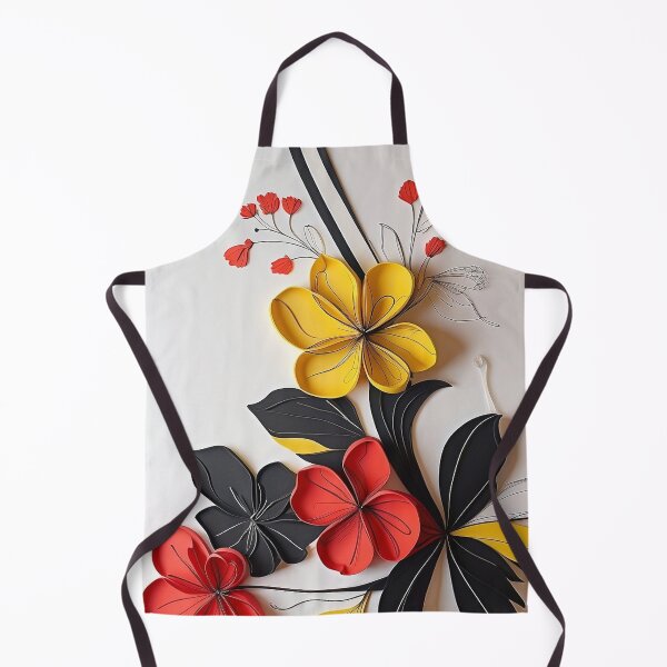 Item preview, Vibrant Petals: Red, Yellow, and Black Floral Symphony designed and sold by ReplyGirl.