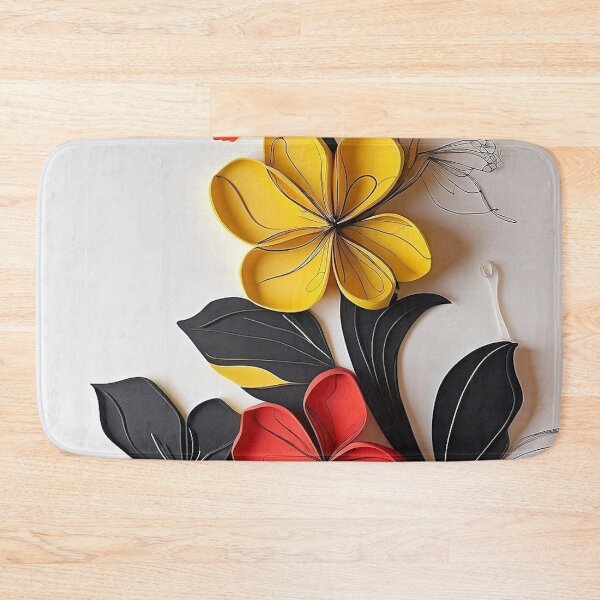Item preview, Vibrant Petals: Red, Yellow, and Black Floral Symphony designed and sold by ReplyGirl.