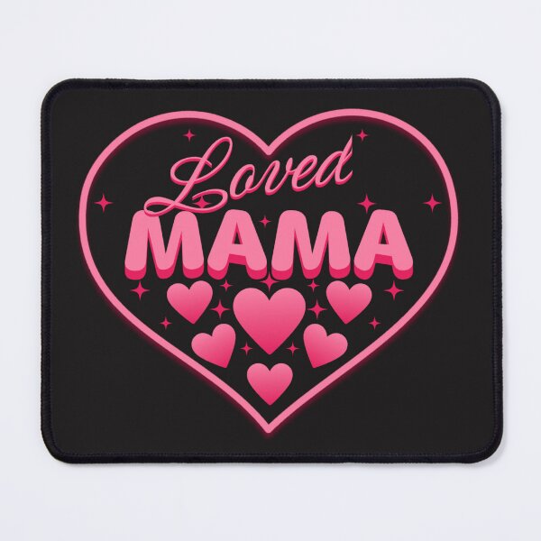 Item preview, Loved Mama Valentine's Day Pink Hearts designed and sold by JimNEmDesigns.