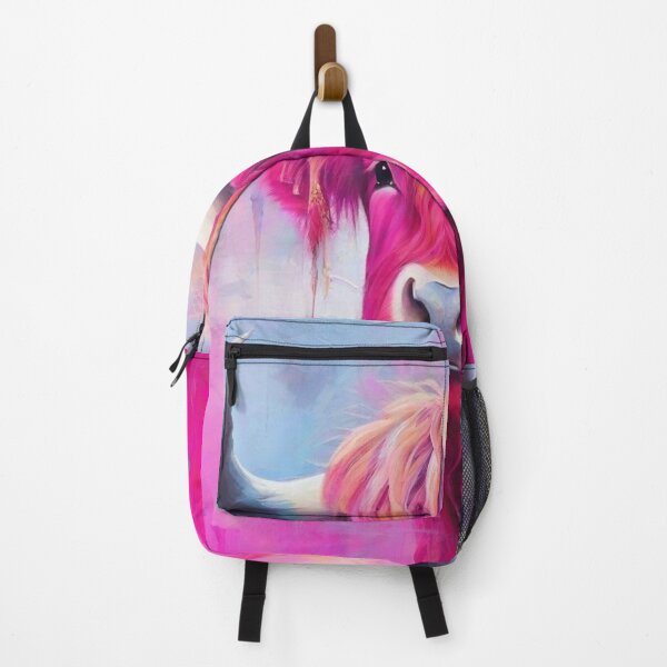 Item preview, Pink Highland Cow Abstract Painting designed and sold by druidwolfart.
