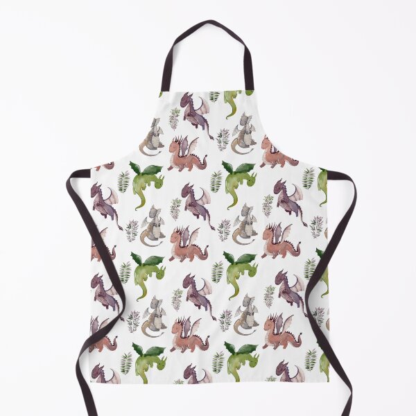 Artikelvorschau, Watercolor pattern with dragons. entworfen und verkauft von tapilipa.