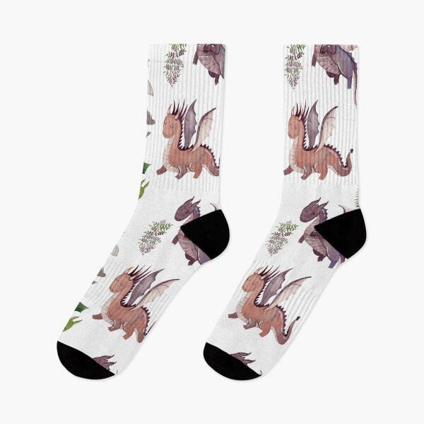 Artikelvorschau, Watercolor pattern with dragons.  entworfen und verkauft von tapilipa.