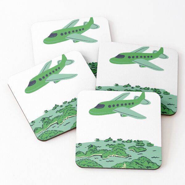 Item preview, Airplane flying over island designed and sold by Thedigital91.