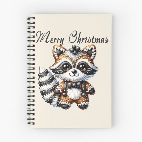 Item preview, Merry Christmas (raccoon) designed and sold by Lisa Weber.